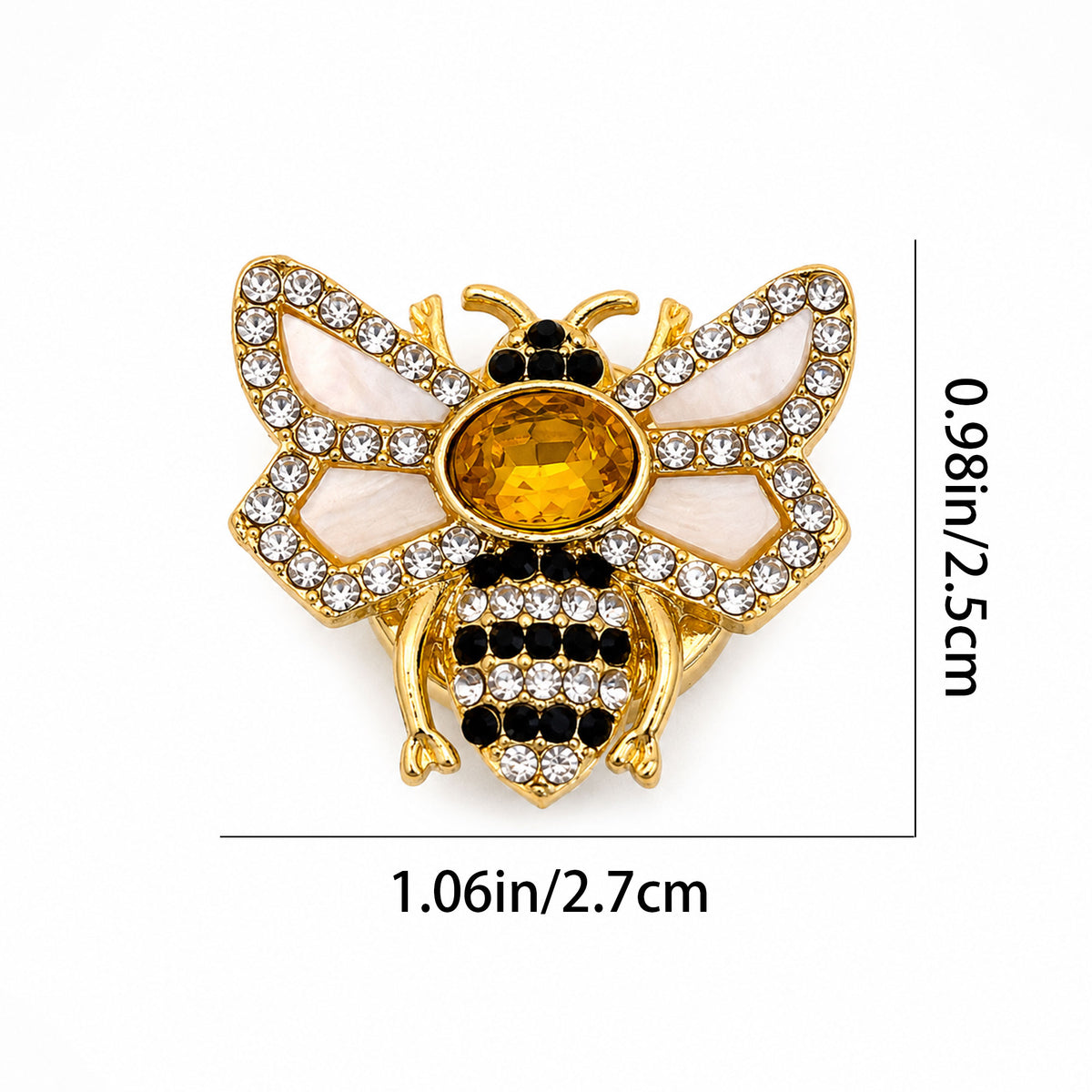 Insect rhinestone button cover