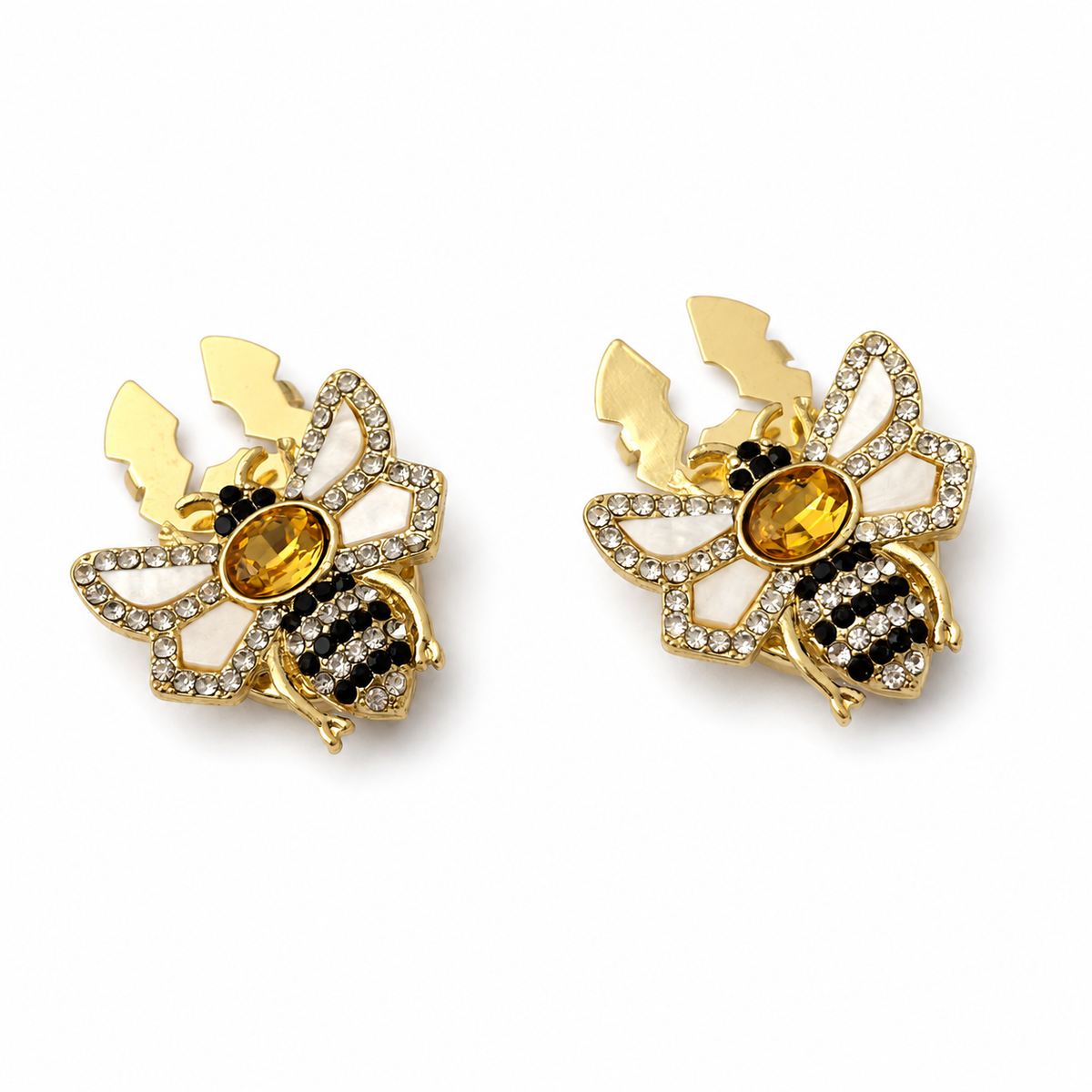 Insect rhinestone button cover