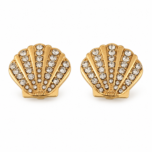 Golden starfish shell button cover