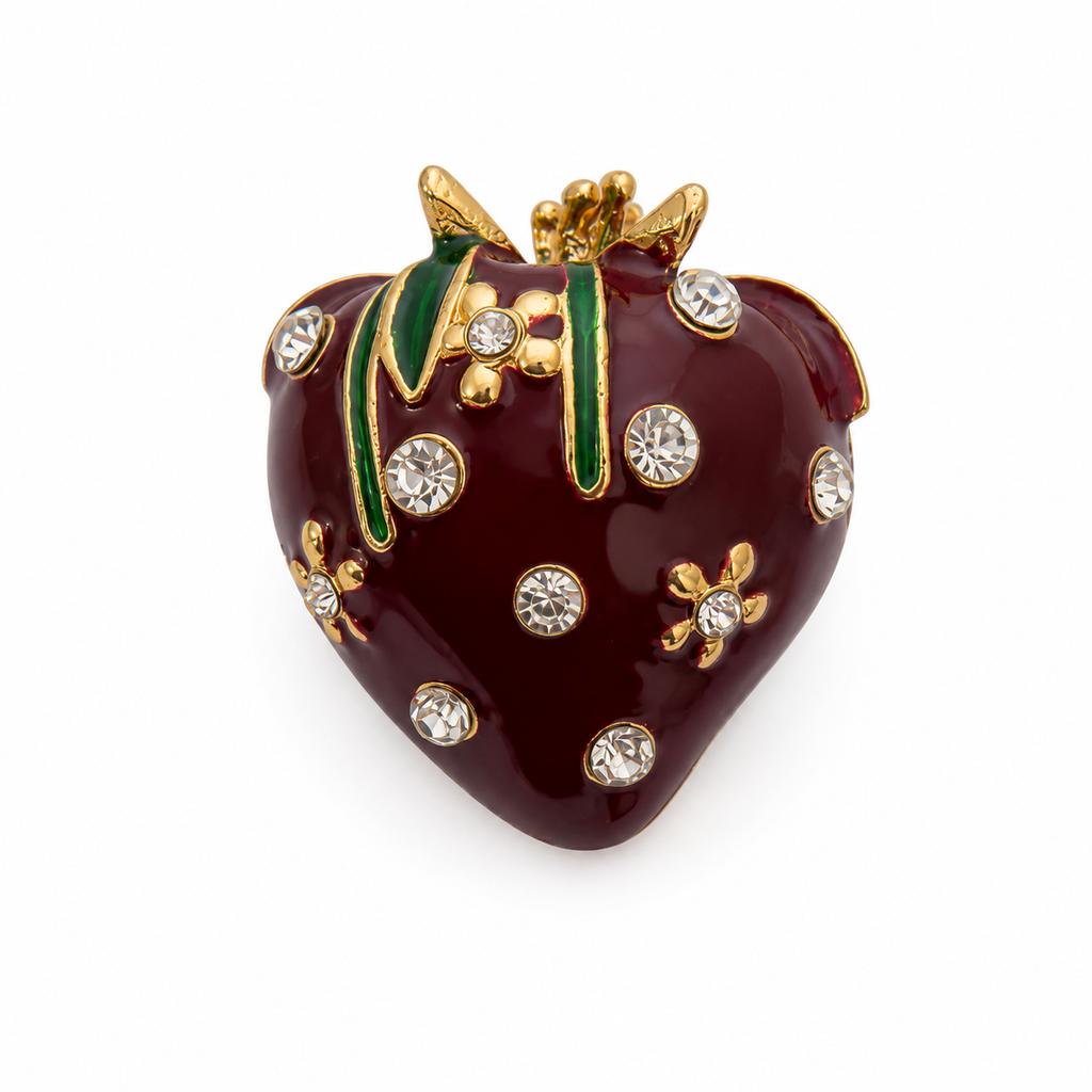 Retro Strawberry Button Cover