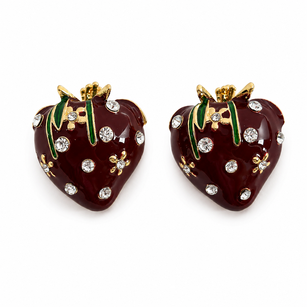 Retro Strawberry Button Cover